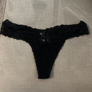Victoria's Secret Black Lace Panty